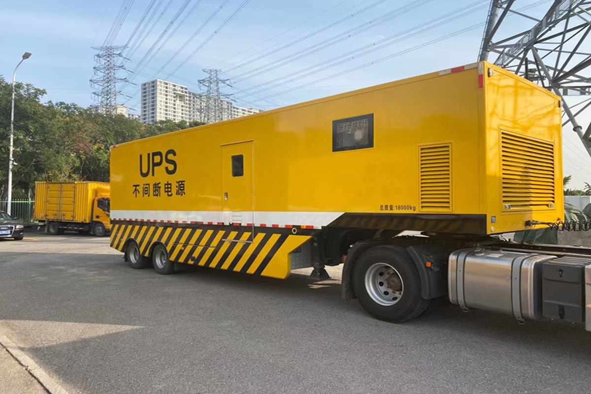 松潘发电机租赁施工现场